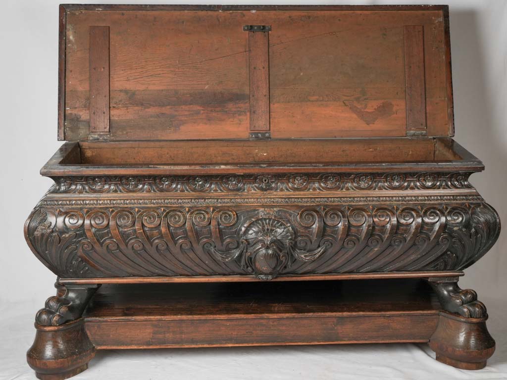 Baroque-style vintage Italian wedding coffer