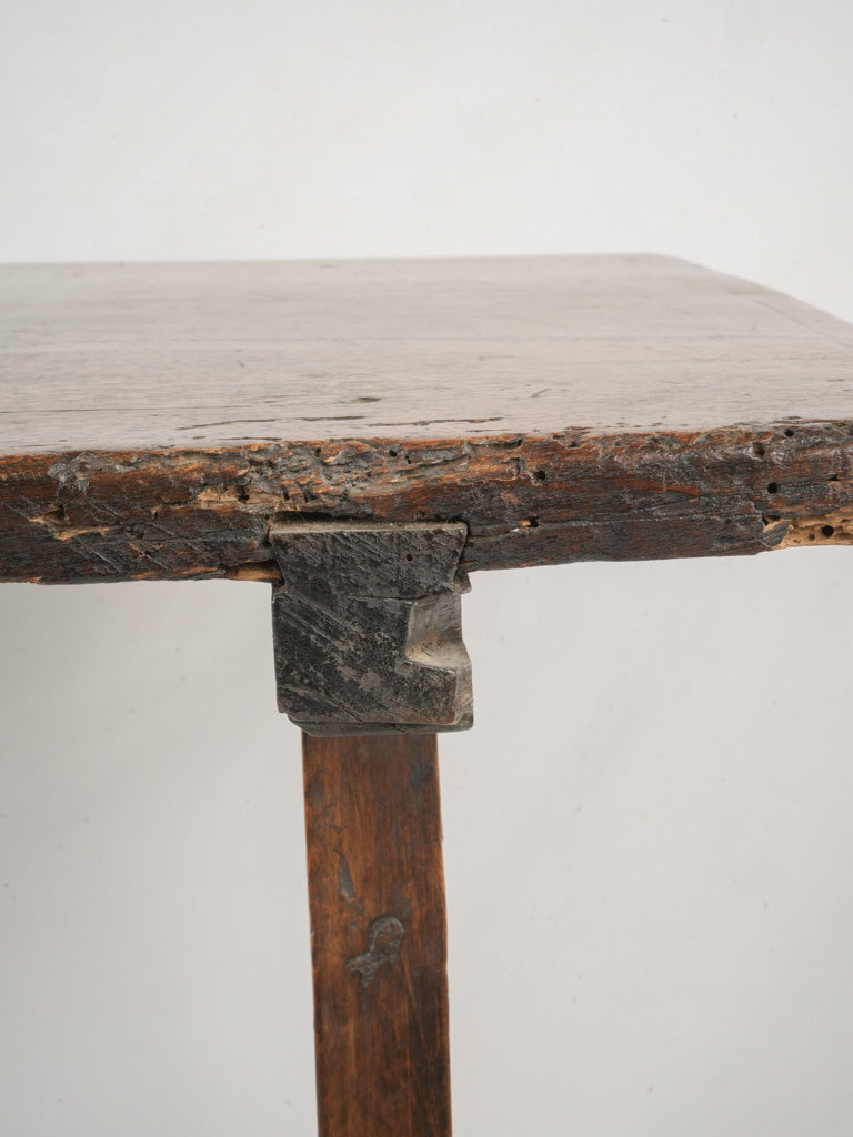 Timeworn patina console table