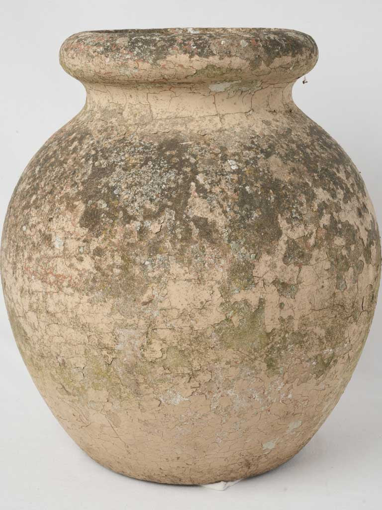 Patina terracotta garden jar