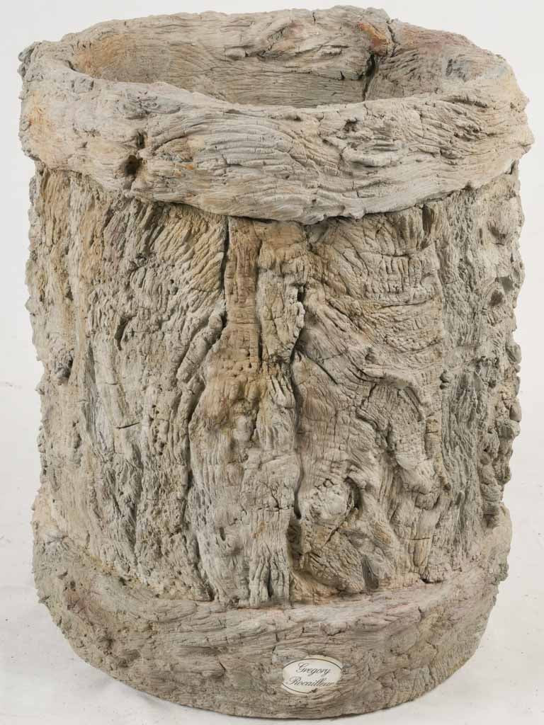 Detailed tree stump planter