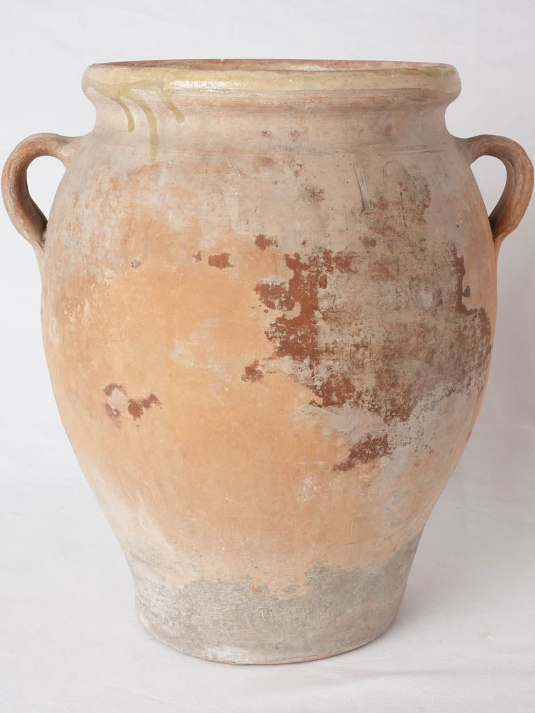 Antique French glazed confit pot