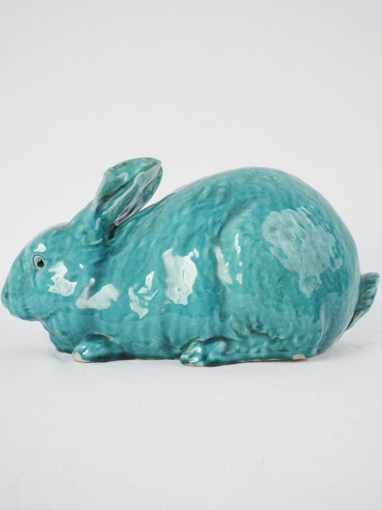 Nineteenth-century Massier rabbit sculpture