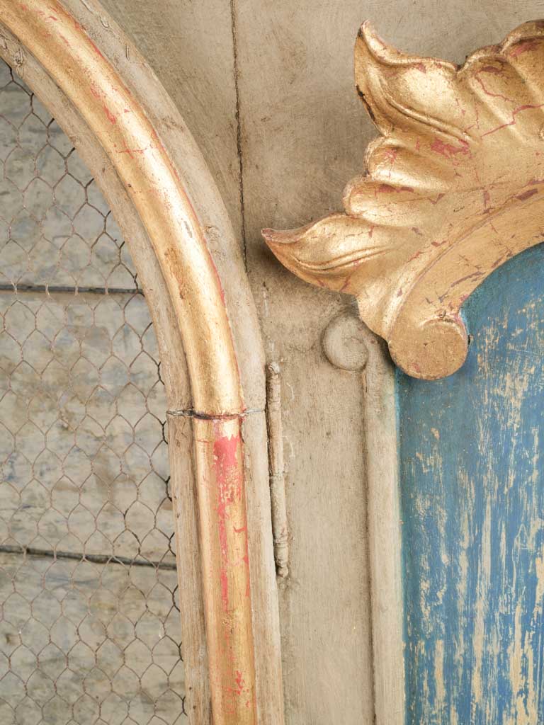 Rustic aged chapel cabinet