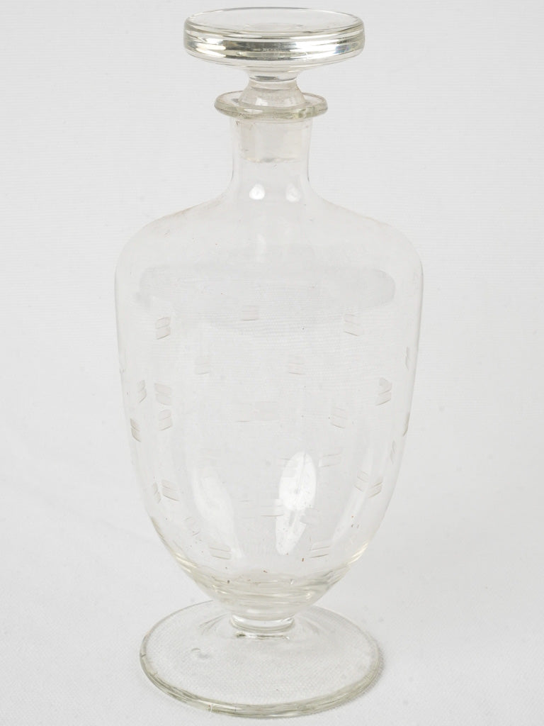 Vintage glass liquor decanter