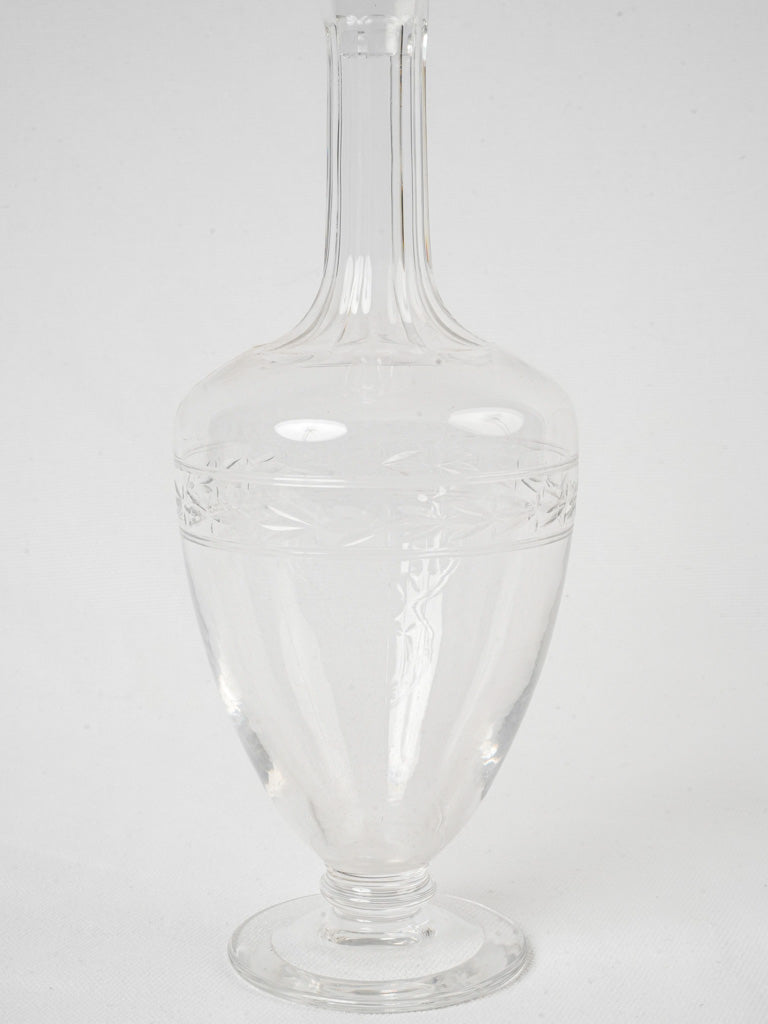 Belle Époque era glass carafe