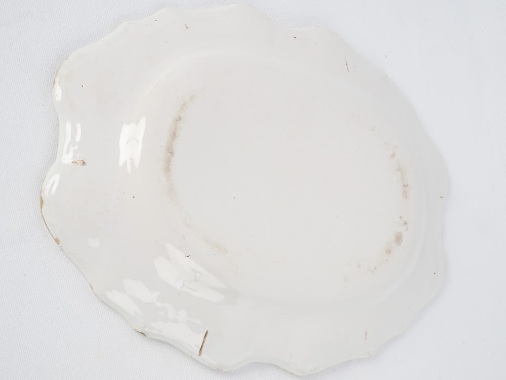 Classic, French, white vintage serving dish