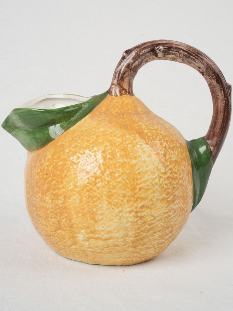 Bright yellow citrus-inspired jug