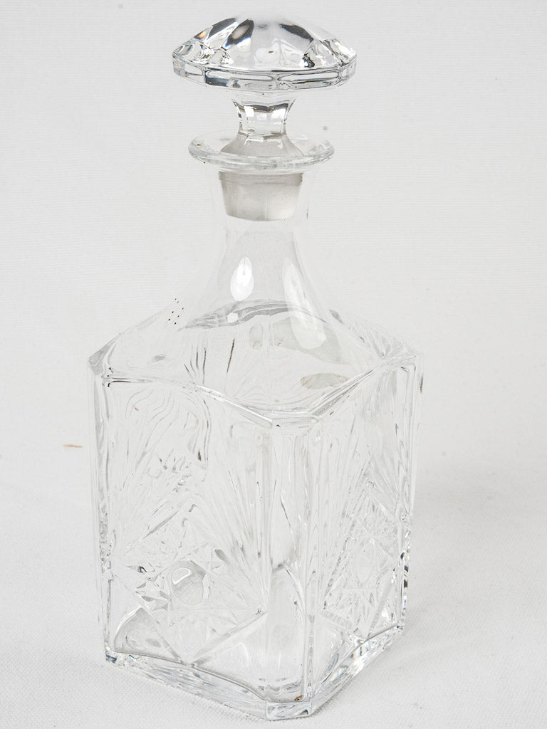 French artisanal crystal whisky decanter