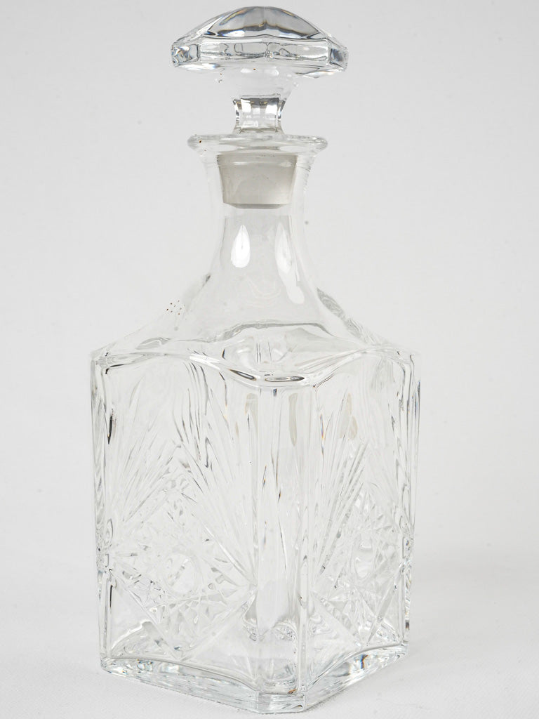 Vintage hand-cut crystal decanter