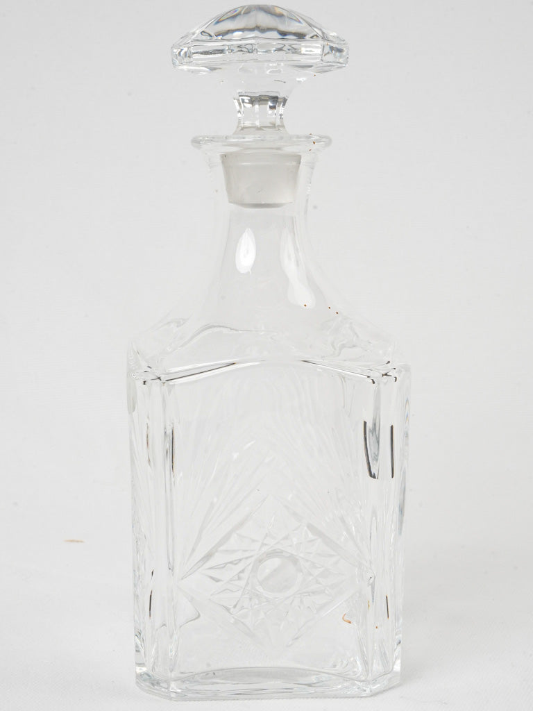 1970s French crystalware decanter