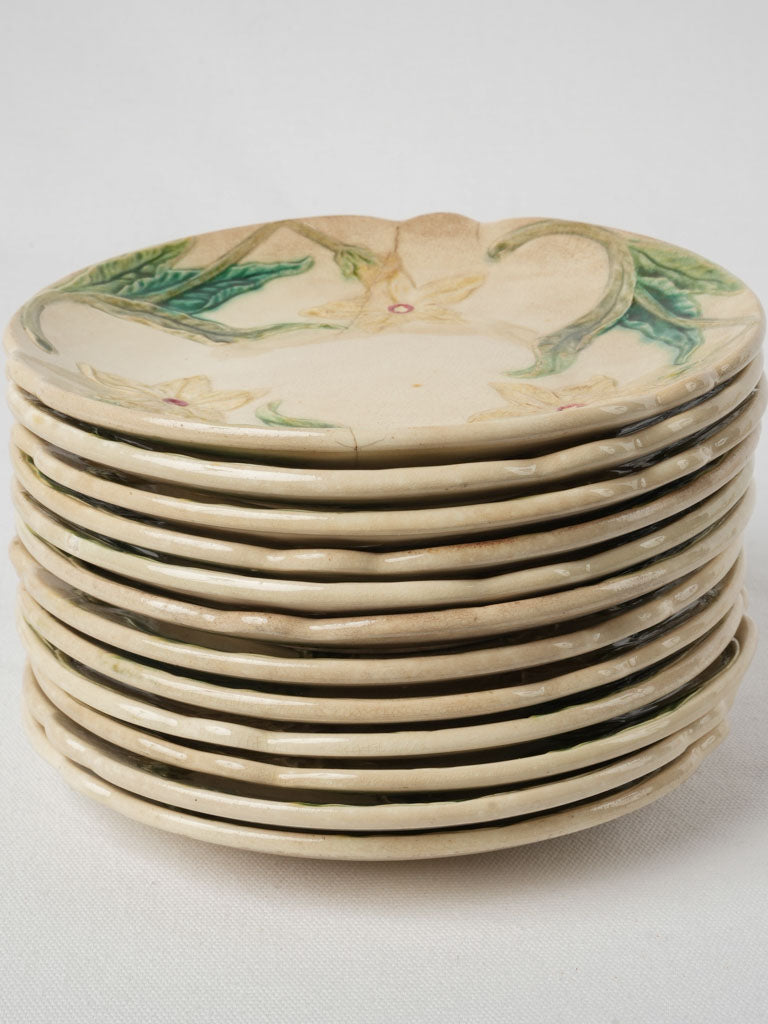 Charming French daffodil decorative plates