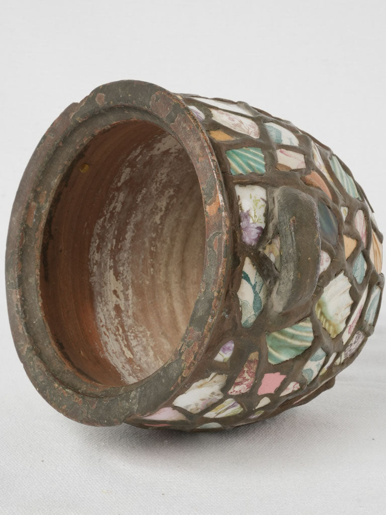 Beautiful 1800s mosaic flower vase