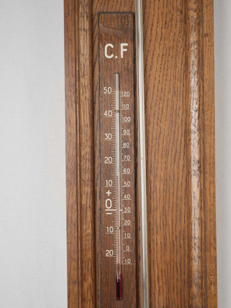 Timeless warm-toned weather instrument