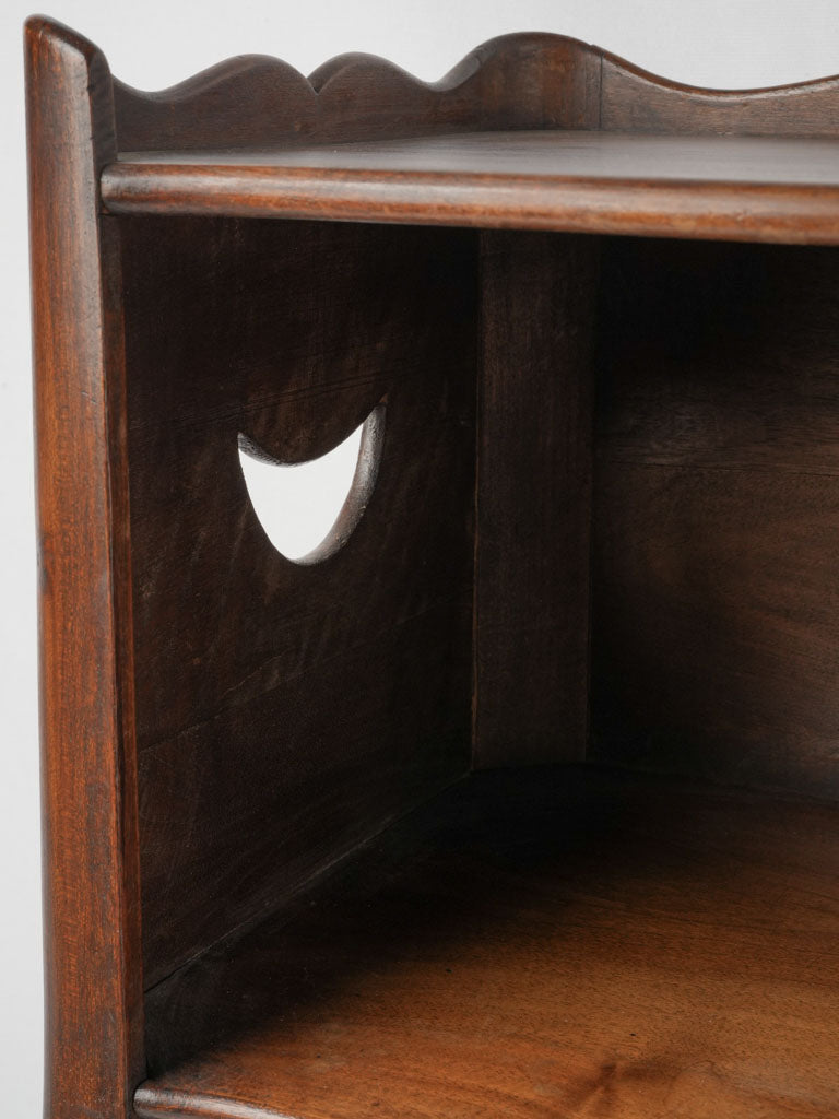 Regal 19th Century Walnut Nightstand