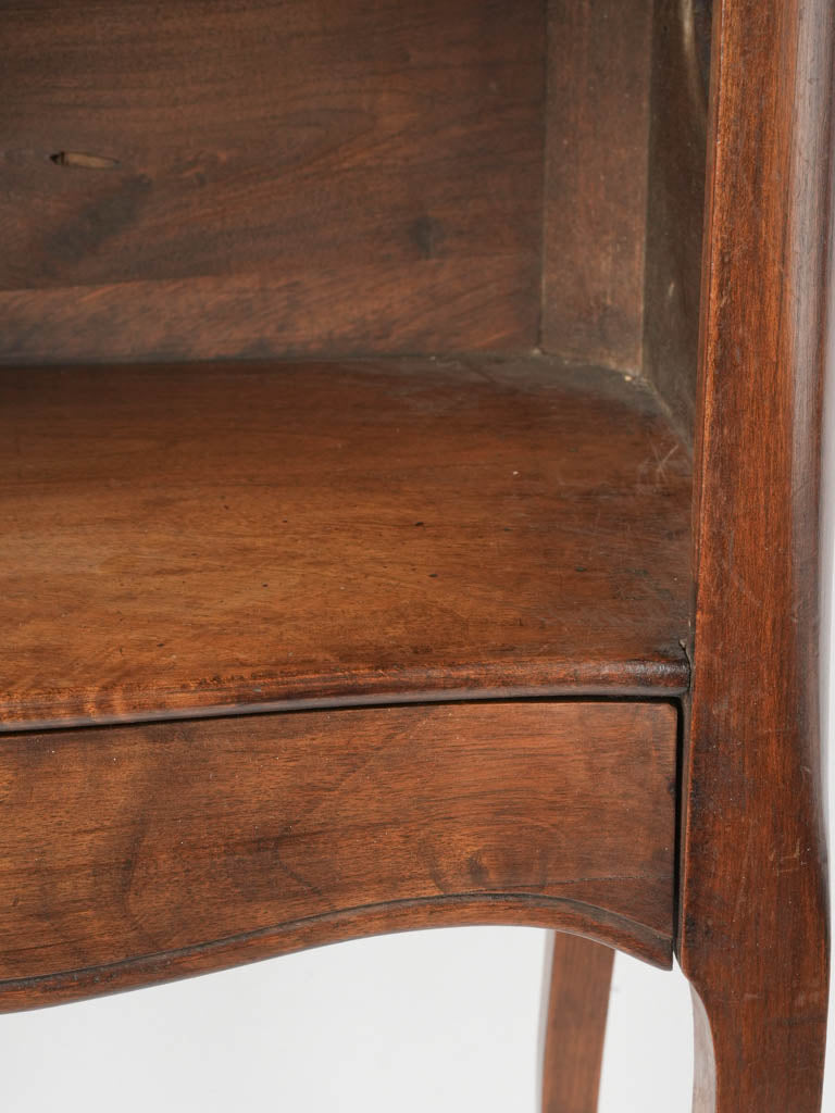 Stylish French Walnut Nightstand