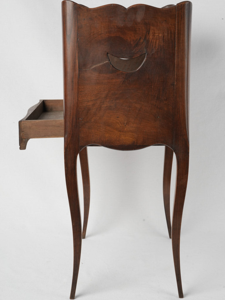 Beautiful French Walnut Nightstand