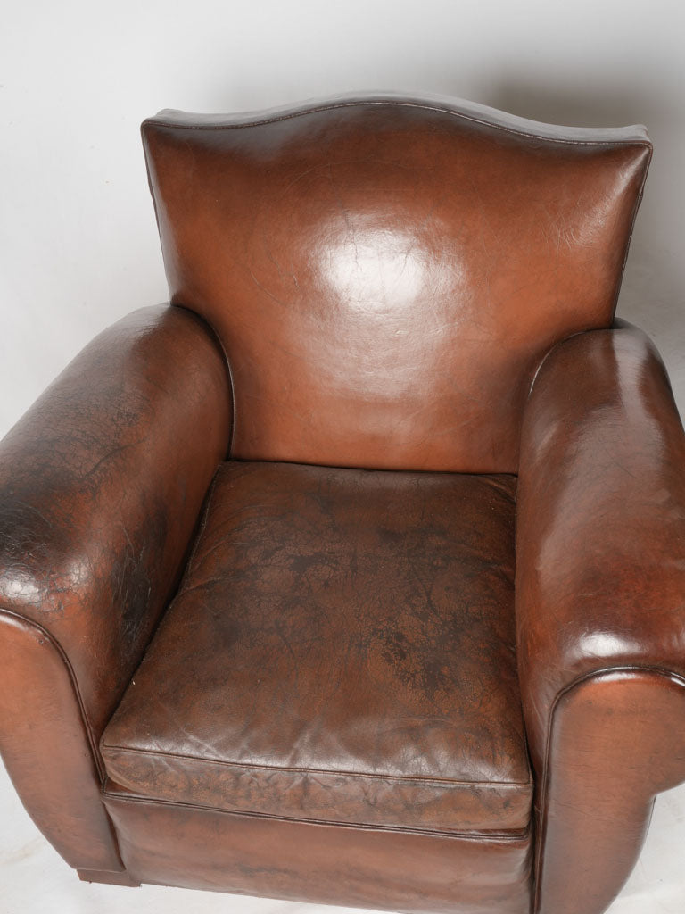 Sturdy French club chairs