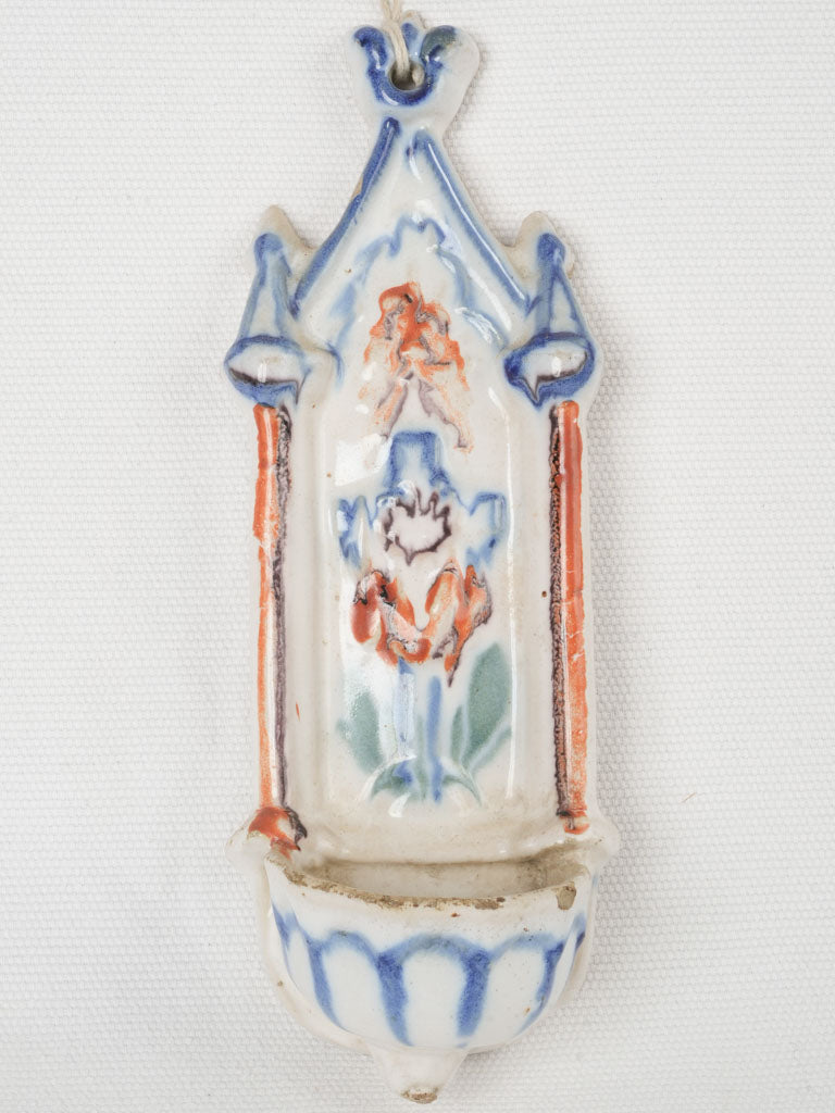 Historic French faience bénitier