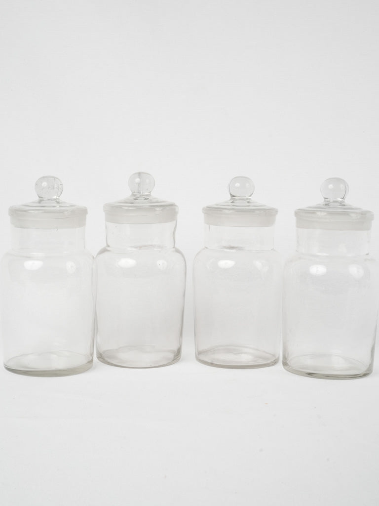 Timeless glass candy storage set