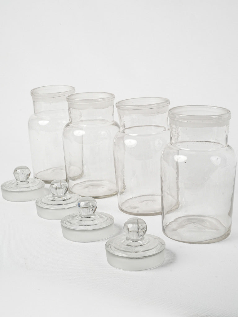 Artisanal glass candy display vessels