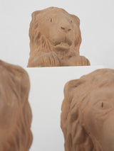 Classic aged lion head supports