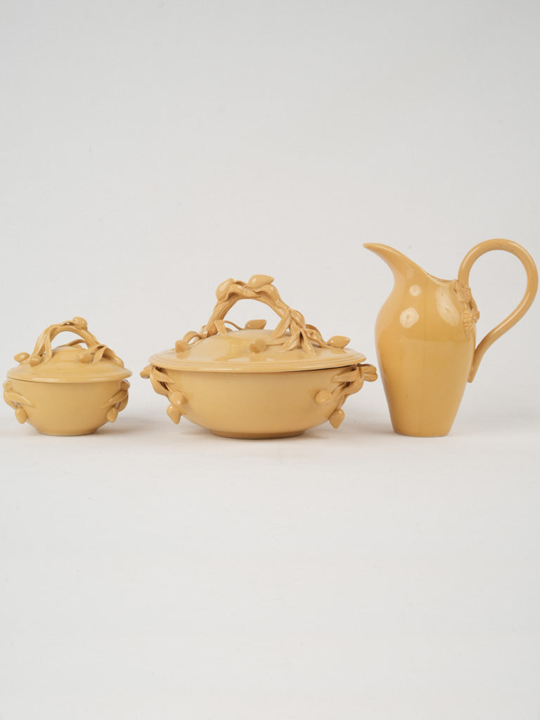 Elegant polished clay pottery collection