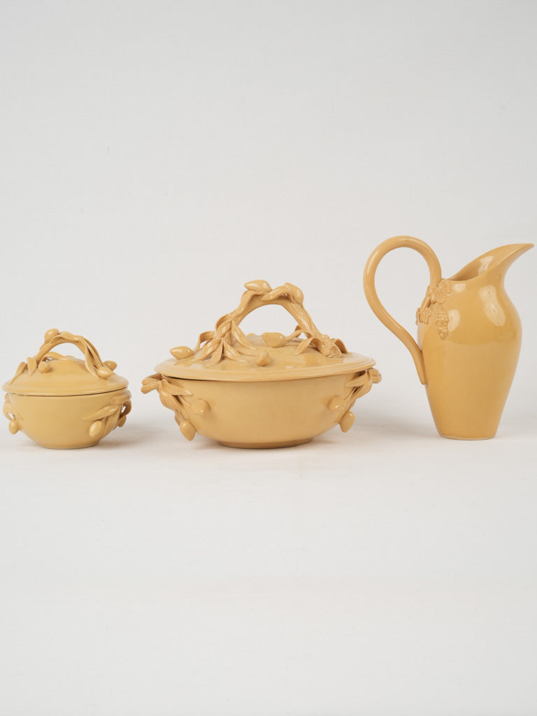 Apt ceramics with cheerful yellow glaze