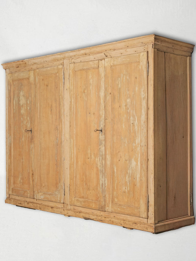 Weathered pine Italian Alps armoire