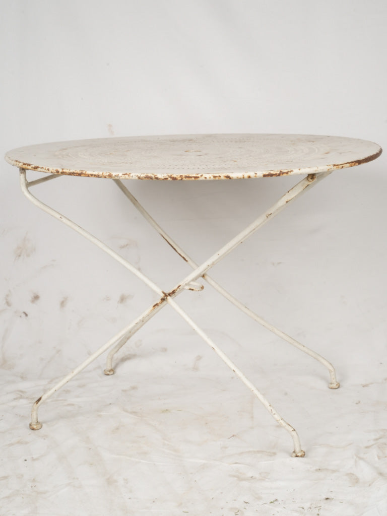 Classic White Patina Folding Table