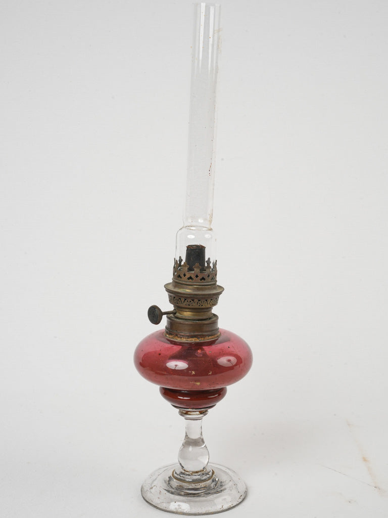 Elegant antique oil lamp  