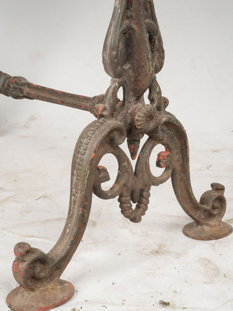 Elegant cast iron balcony dining table