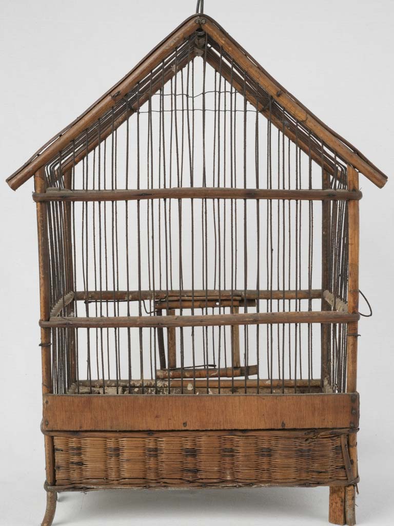 Weathered antique birdcage for decoration