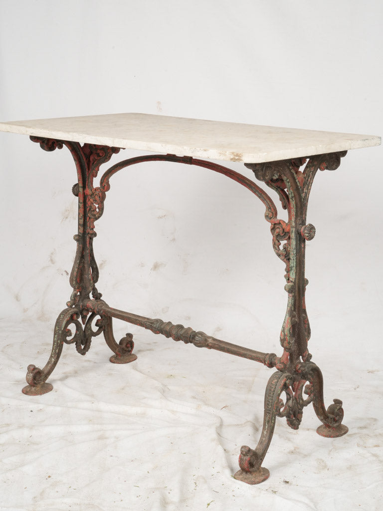 Charming durable iron garden table