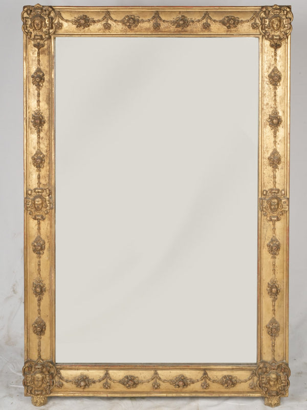 Elegant 19th-Century French Giltwood Mirror