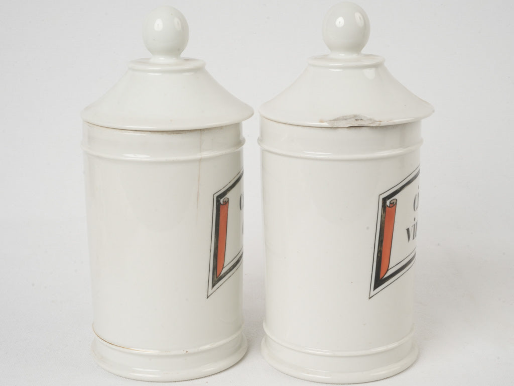 Neutral-tone period-style storage vessels