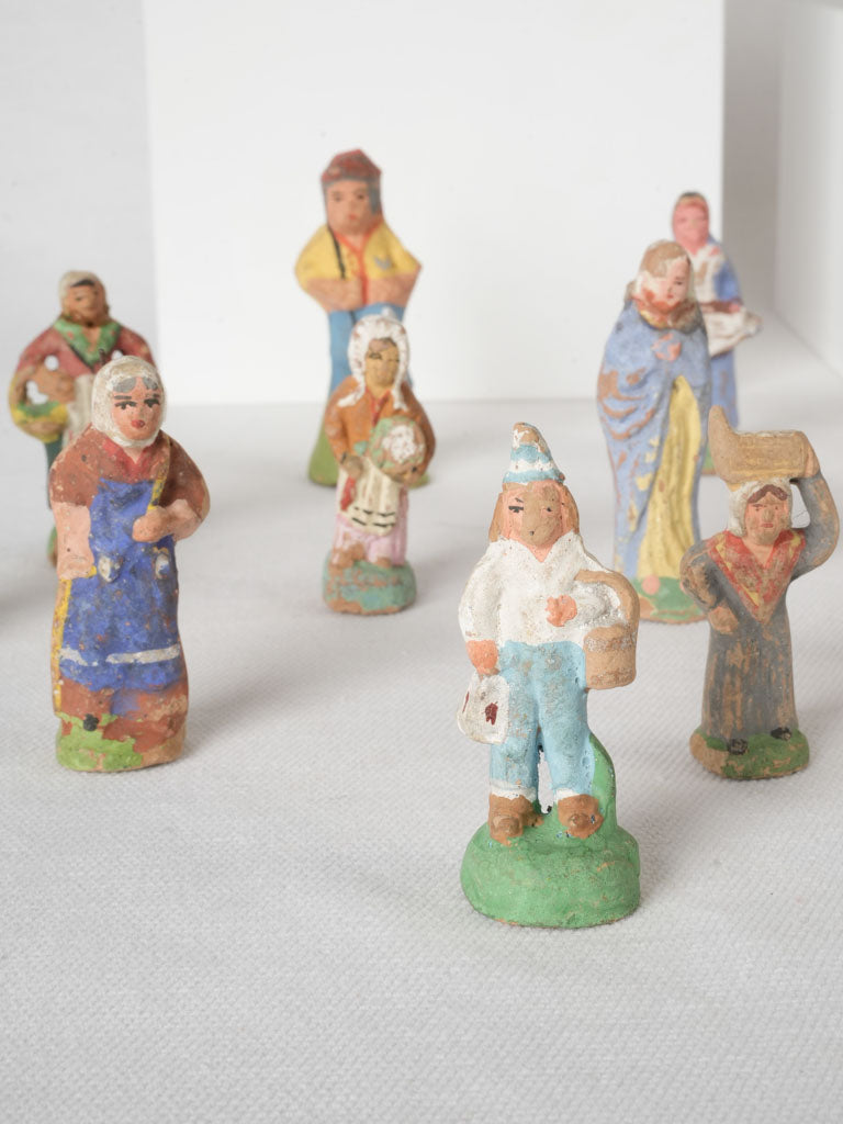 Provençal crafted terracotta Santons collection