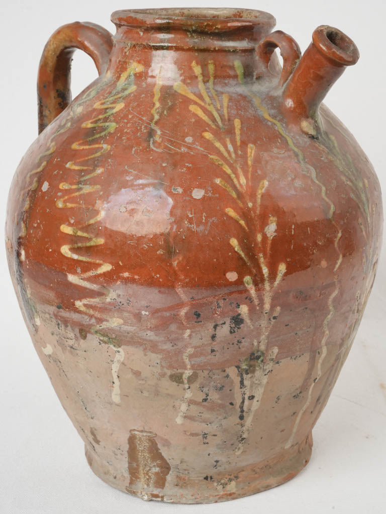 Antique terracotta water jug  