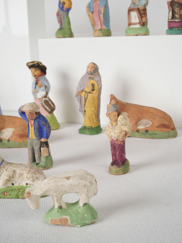 Exquisite vintage Provençal nativity set