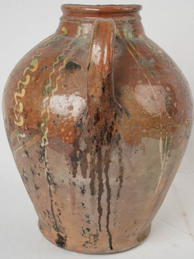 Earth-toned large spout jug  