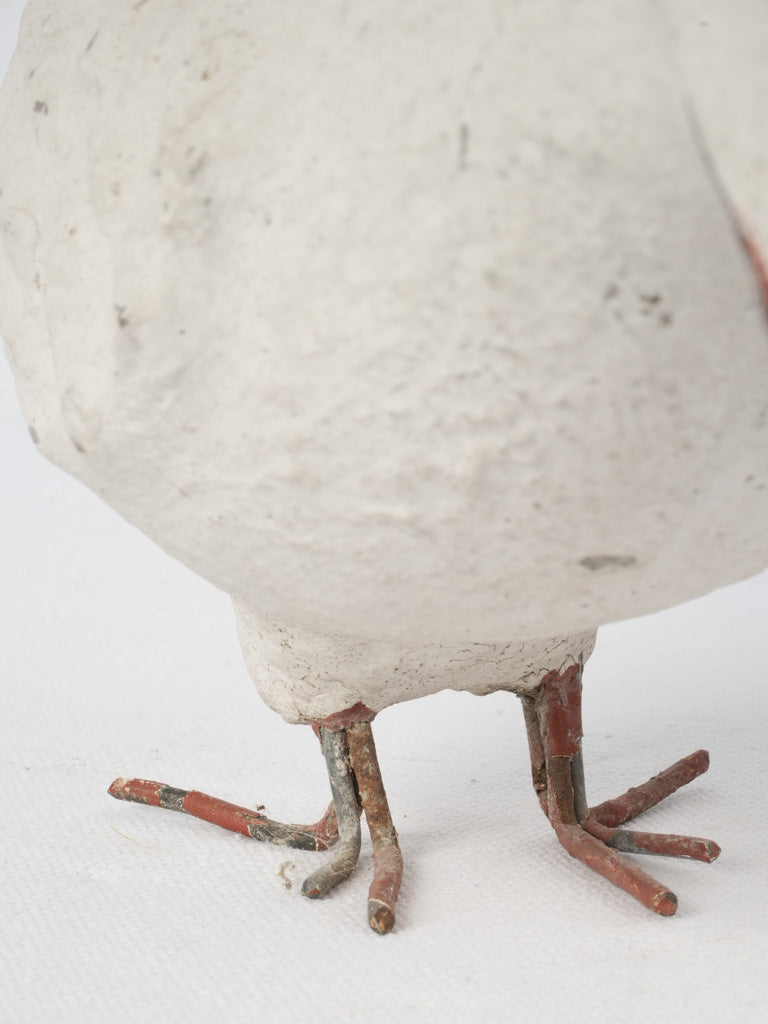 Charming, vintage cement dove sculptures