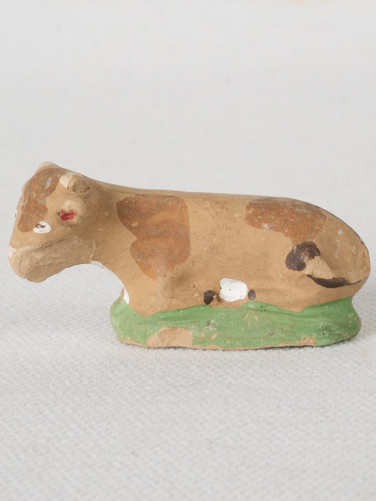 Provençal rustic Jersey cow statue