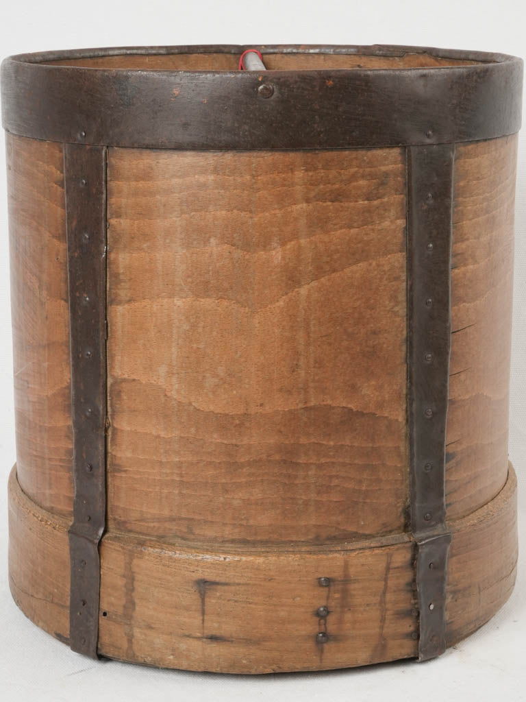 Timeworn rustic grain container