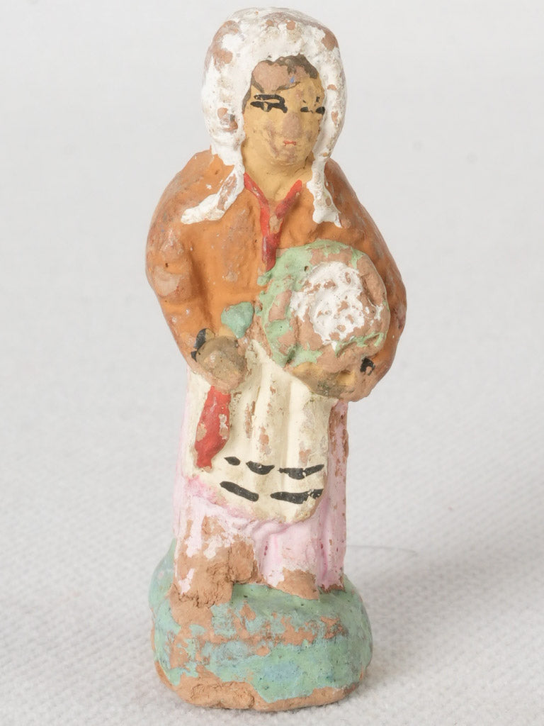 Rustic handmade terracotta figurine