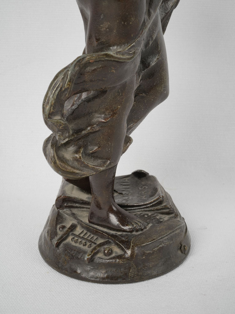 Unique Art Nouveau "L'ART" statuette