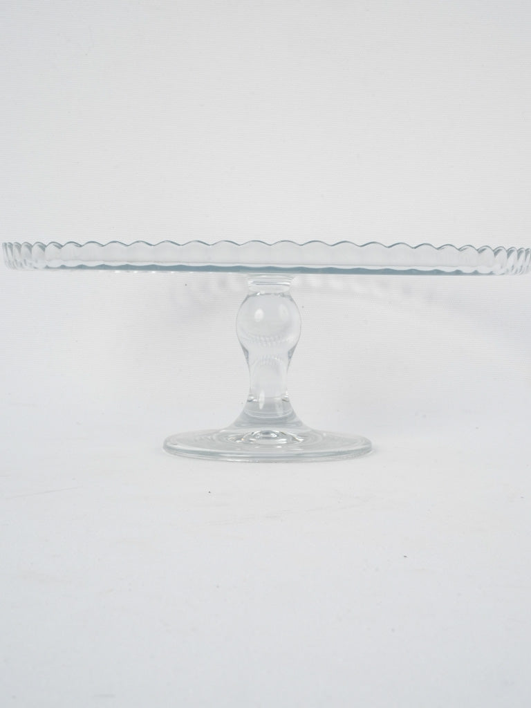 Timeless glass cake pedestal decorative