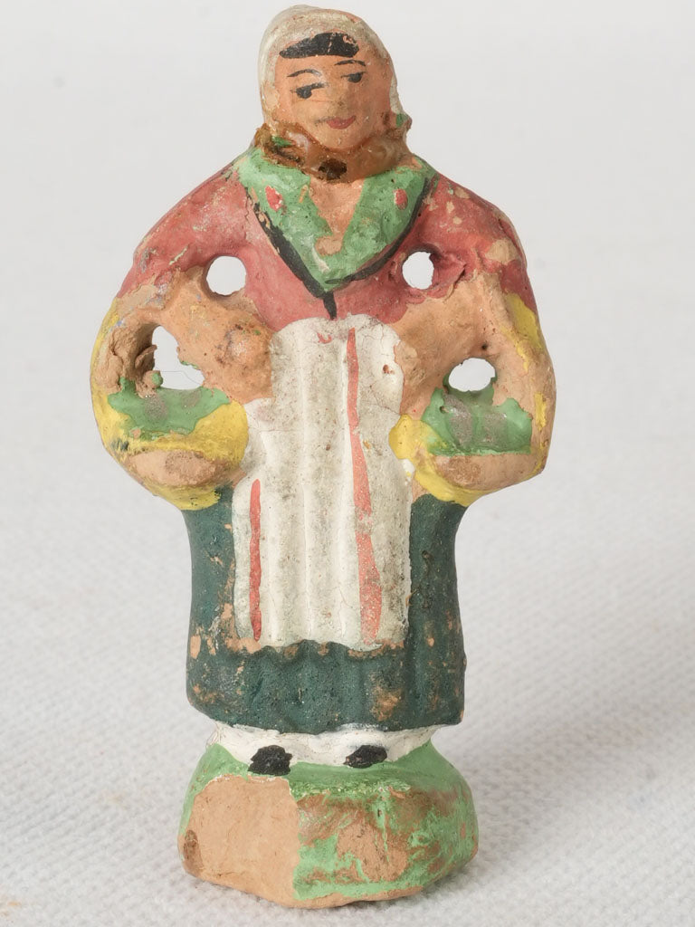 Antique Provençal Terracotta Figurine Vendor