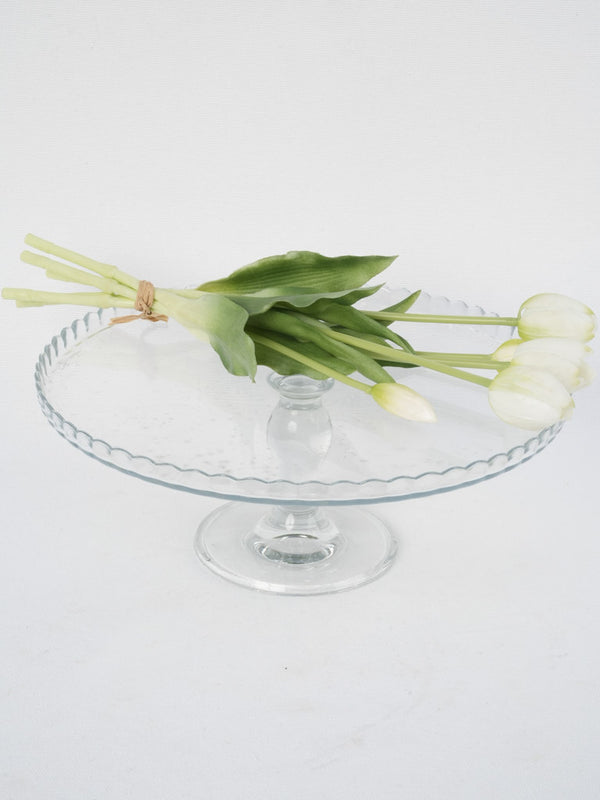 Vintage glass cake stand elegant