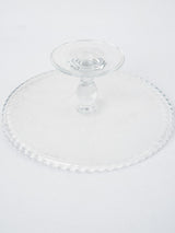 Charming antique cake stand glass