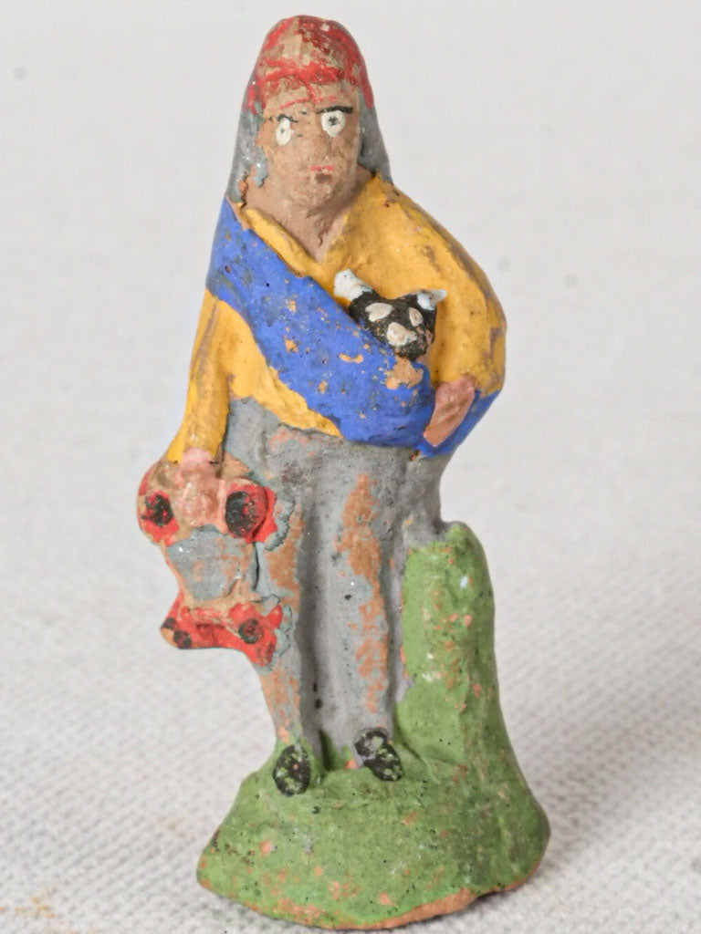 Antique Provençal terracotta figurine