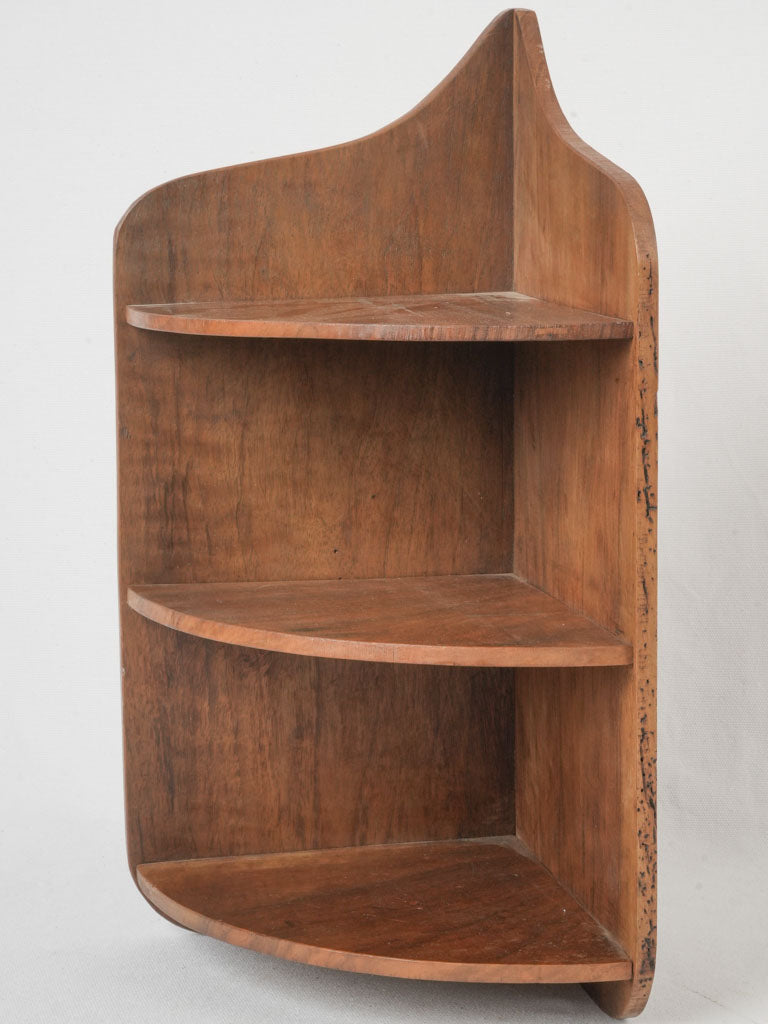 Mid-century wooden corner unit